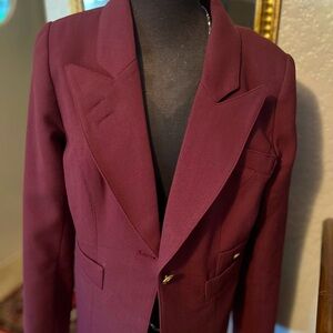 NWT Oxford Red Smythe Duchess Blazer -size 12